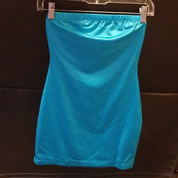 💜3•$20💜 Dare Wear Tube Top Aqua Teal - Picture 2 of 2